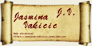 Jasmina Vakičić vizit kartica